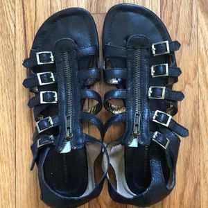 Cynthia Vincent Brit ZIP Gladiator Sandals